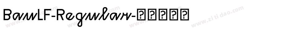 BauLF-Regular字体转换