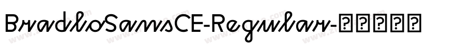 BradloSansCE-Regular字体转换