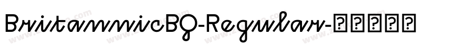 BritannicBQ-Regular字体转换