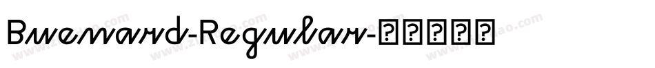 Buenard-Regular字体转换