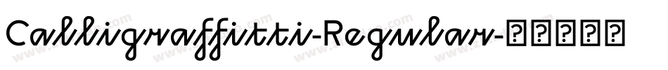 Calligraffitti-Regular字体转换