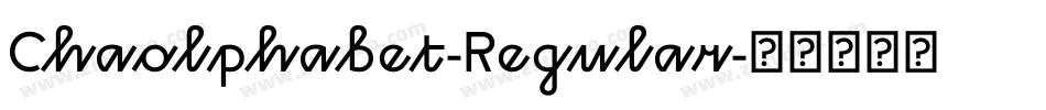 Chaolphabet-Regular字体转换
