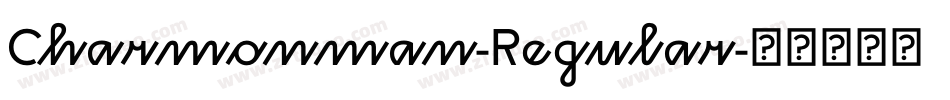 Charmonman-Regular字体转换