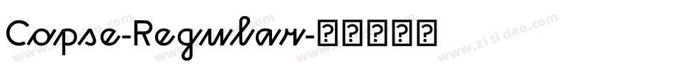 Copse-Regular字体转换