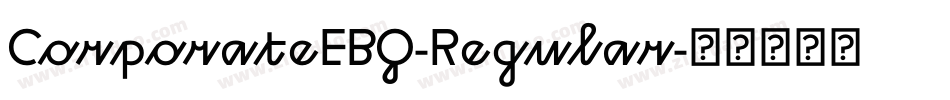CorporateEBQ-Regular字体转换
