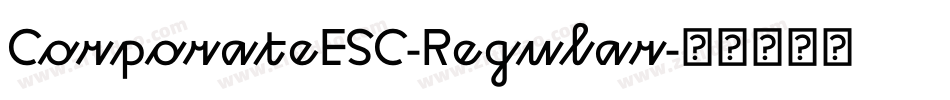 CorporateESC-Regular字体转换