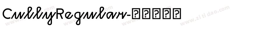 CullyRegular字体转换