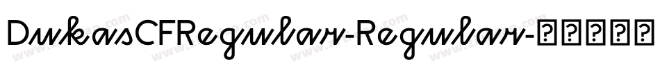 DukasCFRegular-Regular字体转换