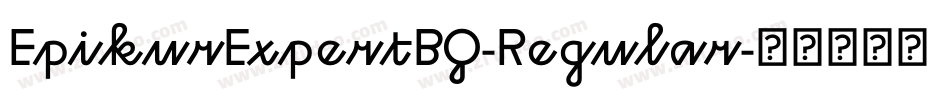 EpikurExpertBQ-Regular字体转换