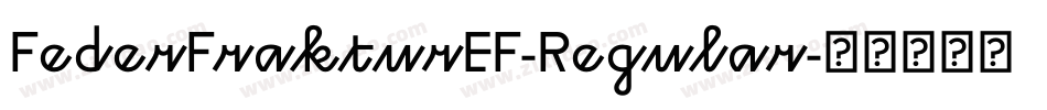 FederFrakturEF-Regular字体转换