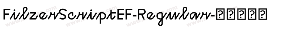 FilzerScriptEF-Regular字体转换