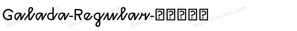 Galada-Regular字体转换