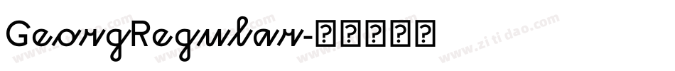 GeorgRegular字体转换