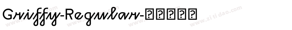 Griffy-Regular字体转换