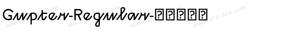 Gupter-Regular字体转换