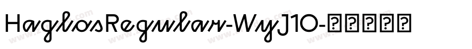 HaglosRegular-WyJ1O字体转换