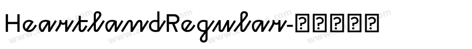 HeartlandRegular字体转换