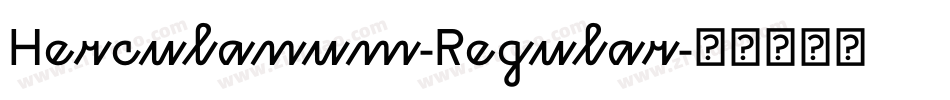 Herculanum-Regular字体转换