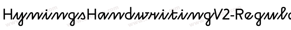 HyningsHandwritingV2-Regular字体转换