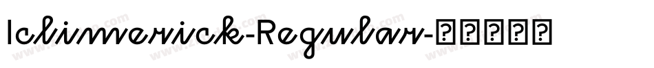 Iclimerick-Regular字体转换