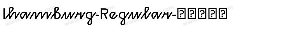 Ihamburg-Regular字体转换