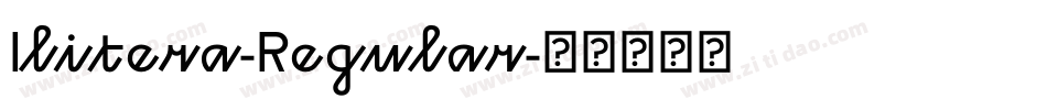 Ilitera-Regular字体转换