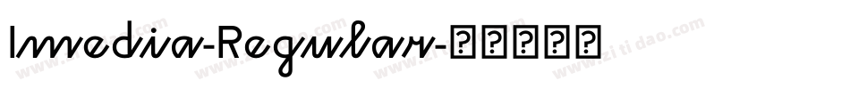 Imedia-Regular字体转换