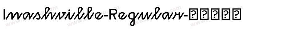 Inashville-Regular字体转换