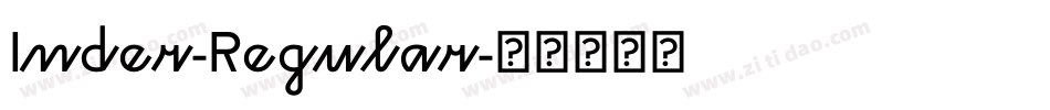 Inder-Regular字体转换