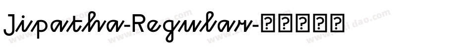Jipatha-Regular字体转换