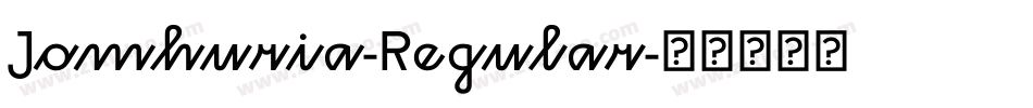 Jomhuria-Regular字体转换