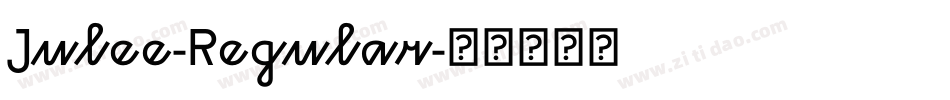 Julee-Regular字体转换