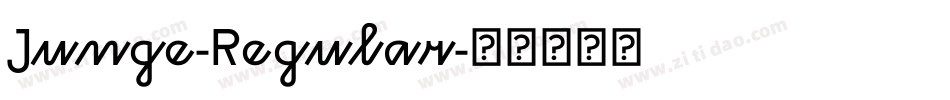 Junge-Regular字体转换