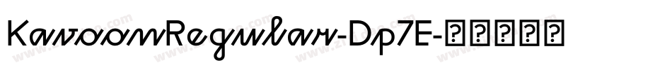 KavoonRegular-Dp7E字体转换