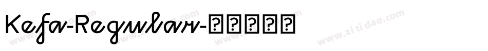 Kefa-Regular字体转换
