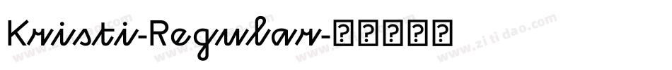 Kristi-Regular字体转换