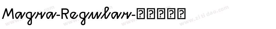 Magra-Regular字体转换