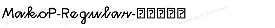 MakoP-Regular字体转换