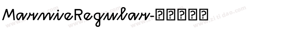 MarnieRegular字体转换