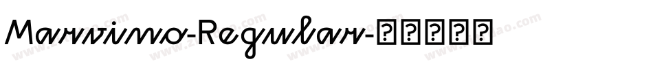 Marvino-Regular字体转换