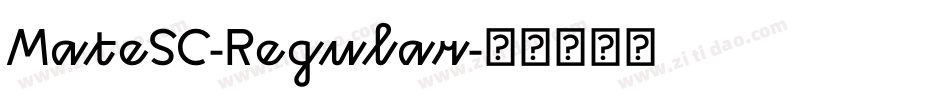 MateSC-Regular字体转换