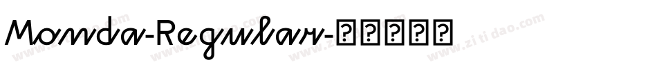 Monda-Regular字体转换