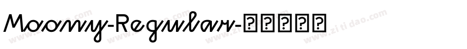 Moony-Regular字体转换