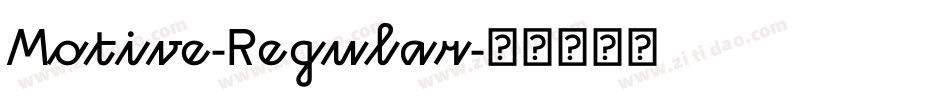Motive-Regular字体转换