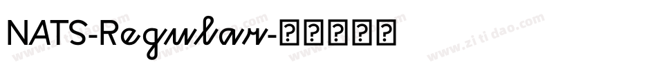 NATS-Regular字体转换
