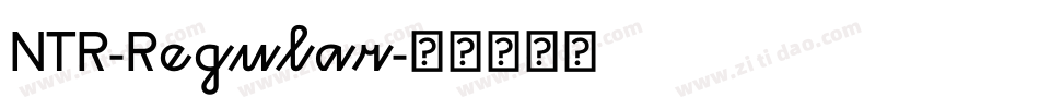 NTR-Regular字体转换