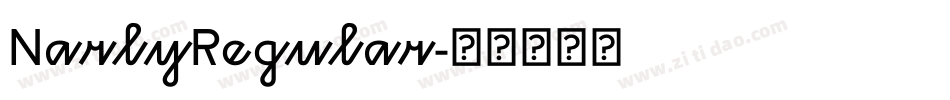 NarlyRegular字体转换