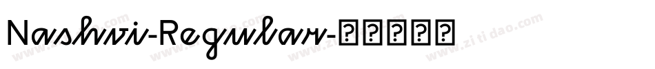 Nashvi-Regular字体转换
