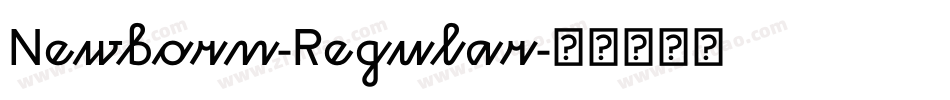 Newborn-Regular字体转换