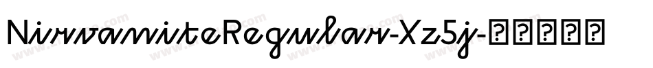 NirvaniteRegular-Xz5j字体转换